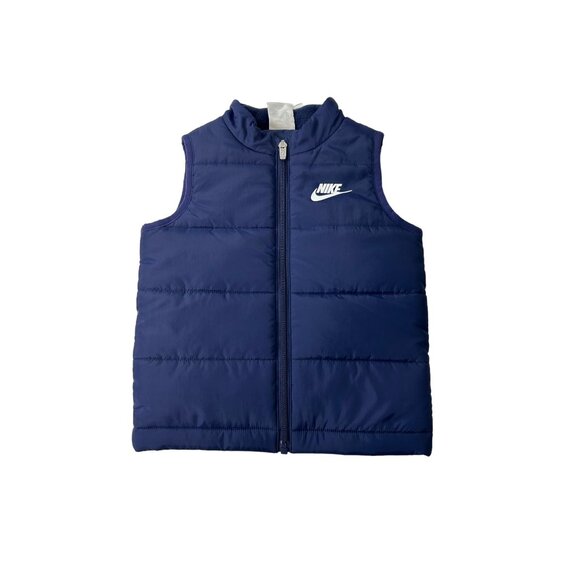 Nike Toddler Puffer Vest Navy Blue 3T Fall Outerwear Unisex Kids Boy Girl New - Picture 1 of 6